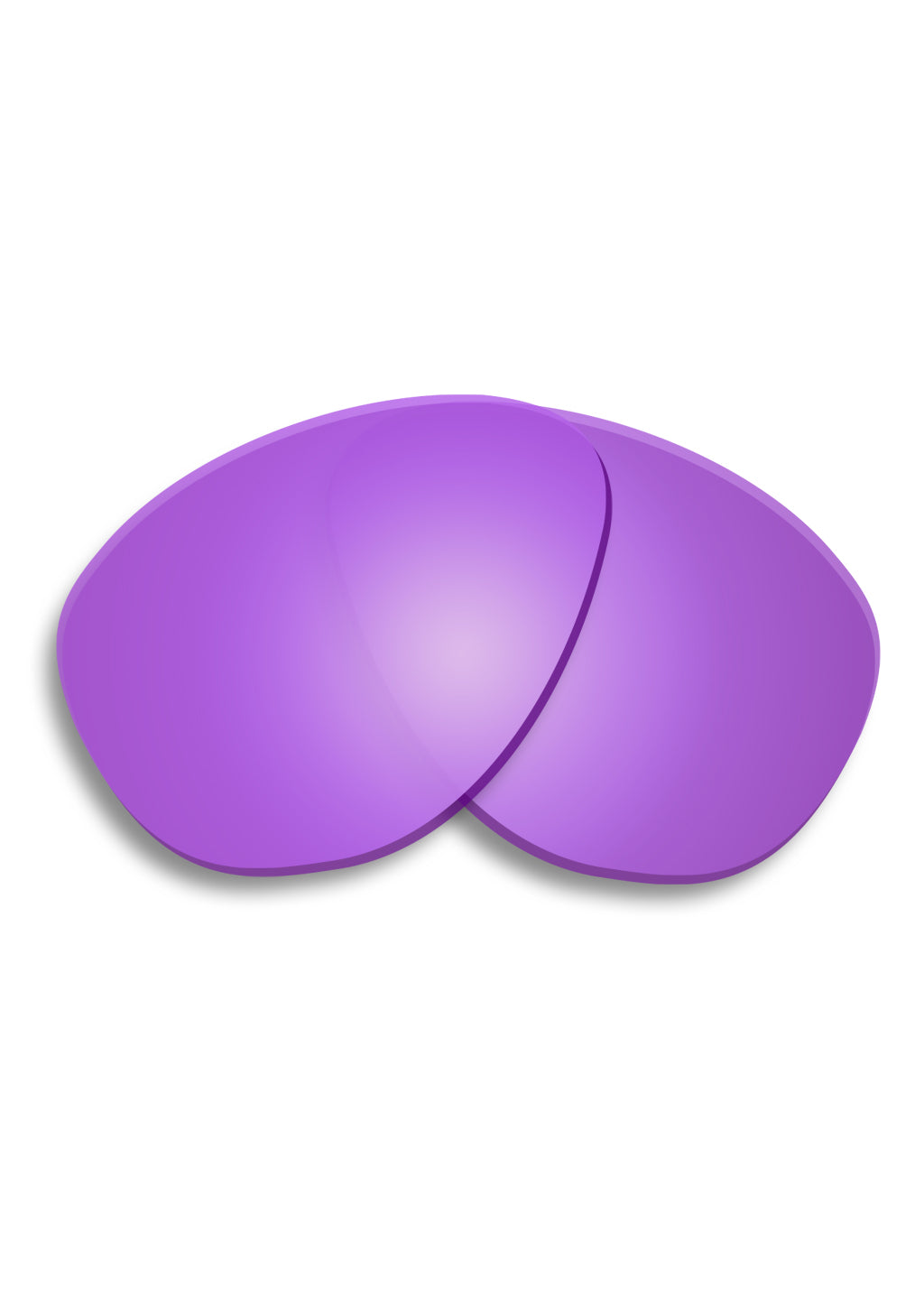 Purple replacement lenses for Wolt folded sunglasses