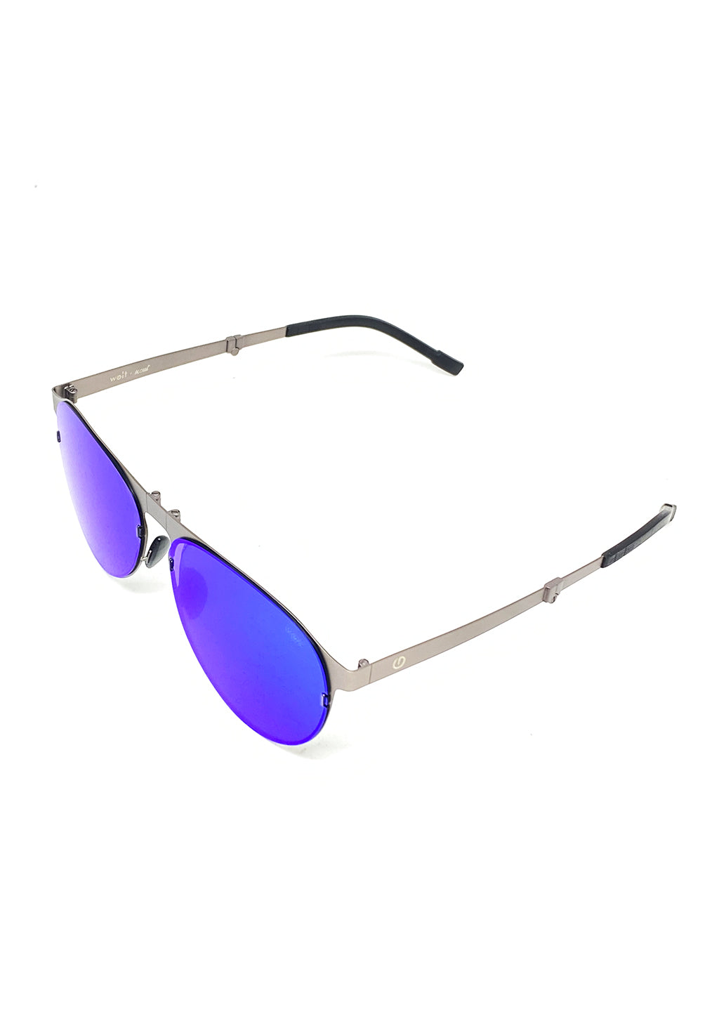 Foldable sunglasses - Scout classic aviator design - Above from the side.