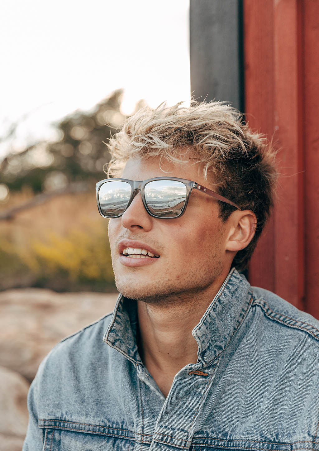 Soho Wayfarer sunglasses - On male model 