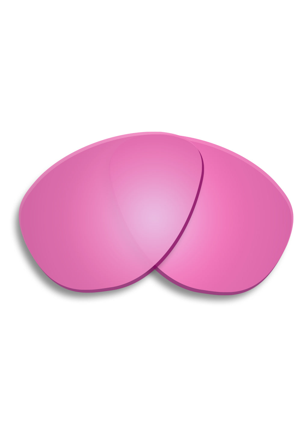 Pink replacement lenses for folding aviator shades